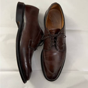 Allen Edmonds Dress Shoes Seneca Leather Brown Oxfords 9B Lace Up Men's